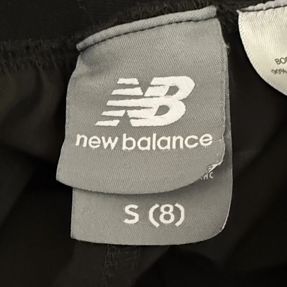 NEW BALANCE Girls Jogger Cargo Pants Size 8 Small Black Kids Activewear